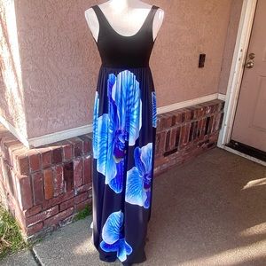 Alice + Olivia blue Orchid maxi dress